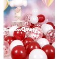 thumbnail image 4 of RainbowQ Ballons de Fête Métalliques Brillants Rouges et Blancs 12 Pouces 68 Pcs Ballons Confettis Rouges et Blancs Ensemble de Ballons en Latex à l'Hélium pour Décorations de Remise des Diplômes Mariage Anniversaire, 4 of 5