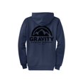 thumbnail image 2 of Gravity Outdoor Co. Zip-Up Hoodie - Navy - Black Logo - Small, 2 of 2
