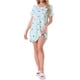 thumbnail image 2 of Camisón T-shirt de mujer Inspire Chic, vestido de pijama, colorido, a rayas, con mangas cortas, camisón XL, estrella y luna, 2 of 6