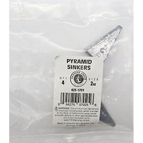 Hawaiian Angler 2oz Pyramid Sinker Fishing Weights
