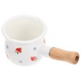 thumbnail image 2 of Enamel Milk Pot Enamel Butter Warmer Small Milk Pan Portable Milk Pot Baby Food Pot Random Style, 2 of 7