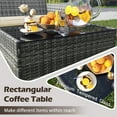 thumbnail image 5 of Gymax Set Of 4 Patio Furniture Set w/Washable Cushions & Tempered Glass Coffee Table Beige, 5 of 7