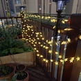 thumbnail image 2 of Solar String Fairy Lights Outdoor, 39ft 100LED Waterproof Star Twinkle Decorative Lights for Garden,Patio Post,Deck,Canopy,Gazebo,Porch,Pergola,Balcony,Backyard Fence,Party Decor Warm White, 2 of 15
