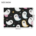 thumbnail image 4 of Yayeee Bath Rug for Bathroom Floor Non Slip Rectangle Fluffy Soft Absorbent Mat, 16"x24", White Halloween Ghost, 4 of 7
