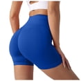 thumbnail image 1 of Pantalones cortos sin costuras para mujer que realzan los glúteos - Pantalones cortos de yoga de cintura alta, nailon y spandex, tallas S-XL, 1 of 5