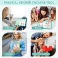 thumbnail image 6 of Artrylin Sticker Storage Organizer Binder A5 Reusable Collecting Book Zipper Album for Adult with Pocket Pages with 80 Pockets and Zipper Closure (Green), 6 of 6