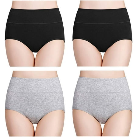 

Women s High Waisted Cotton Underwear Ladies Soft Full Briefs Panties Multipack
