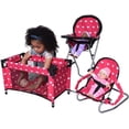thumbnail image 2 of The New York Doll Collection Dolls Mega Play Set Con Trona Para Muñecas 3-1 Hamaca Para Muñecas Y Pack N Play Rosa Para Muñecas De 18 Pulgadas, 2 of 5