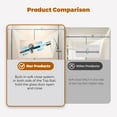 thumbnail image 2 of 46-48" W * 76" H Frameless Single Sliding soft-close Shower Doors, Bathroom Sliding Shower Door, 5/16" (8mm) Thick SGCC Tempered Glass Door, 2 of 9