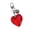 Red, variant on Heart Keyring Alloy Texture Key Accessory Suitable for Fashion Women Girls