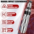 thumbnail image 3 of 16 Pcs Hand Impact Driver Set Sturdy Steel Manual Impact Screwdriver Set with Short and Long Bits Multifunctional Impact Driver Set for Removing Damaged Frozen Rusted Screws, 3 of 10