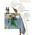 thumbnail image 2 of Spring Flowers Table Cloth, Waterproof Tablecloth for Rectangle Tables, Modern Farmhouse Oil Painting Floral Reusable Washable Fabric Table Cover for Restaurant Kitchen Dining Tables 60"x102", 2 of 9