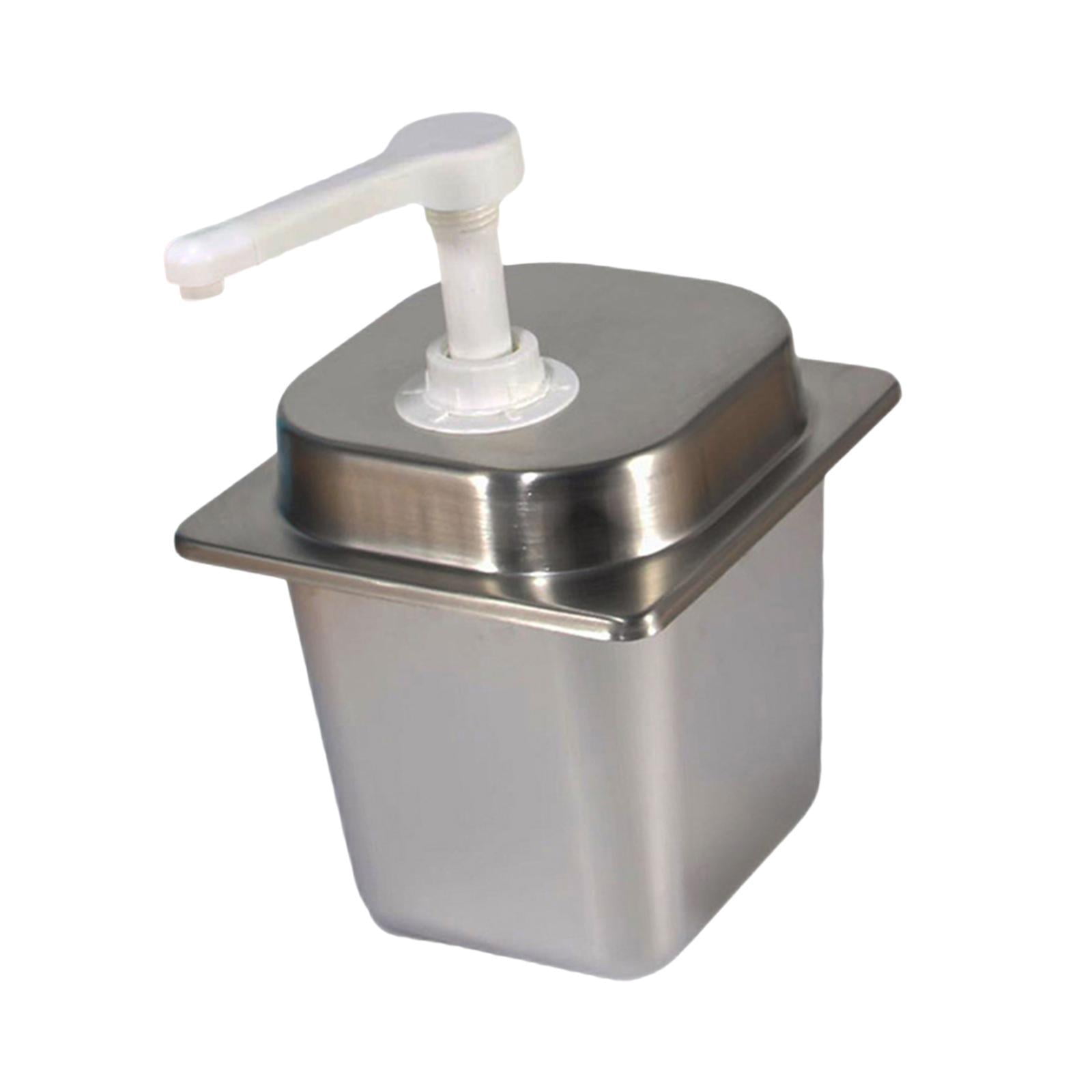 Fancyes Coffee Syrup Dispenser 2.3L Press Manual Sauce Dispenser for Restaurant Home 10cc