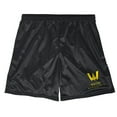 thumbnail image 3 of Justice League Movie Wayne Aerospace Mens Lined Mesh Shorts, Black, Small, 3 of 6