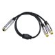 thumbnail image 5 of Cable divisor de audio y vídeo compacto, negro, resistente, cable adaptador de audio versátil Mujer a mujer, 5 of 9