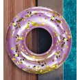 thumbnail image 6 of CoTa Global Inflatable Ring Pool Float - Stylish Confetti Pool Float Premium UV Resistant Swim Tube Floats for Adults and Kids, Heavy Duty Inflatable Pool Rings for Beach, Lake, 36 Inch - Purple Gold, 6 of 7