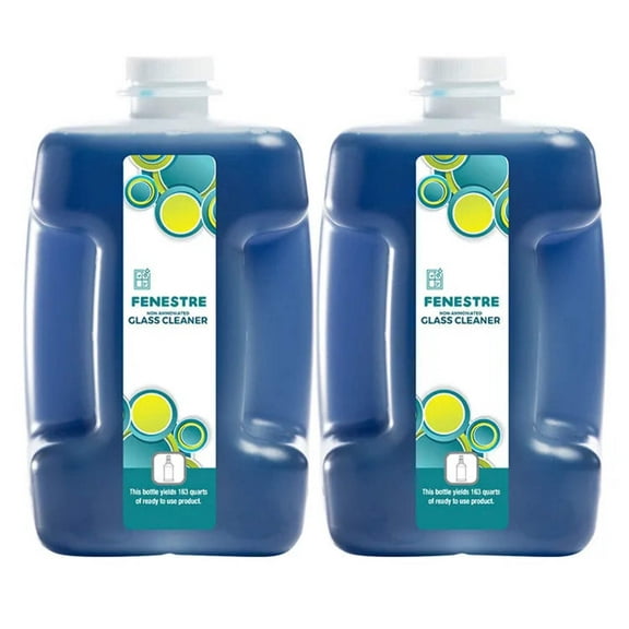 Fenestre Concentrate Non-Ammoniated Glass Cleaner 1:64 for PRO FLO Dispensing System - 80 oz (Case of 2)