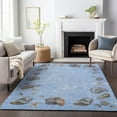 thumbnail image 6 of Addison Rugs Mayfield Washable Coastal Shell Border Blue Rectangle Rug, 10' x 14', 6 of 6