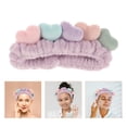 thumbnail image 2 of 2pcs spa Pelo facial Lates Lavado Pelo Scrunchies Headband Heart Hair Bands, 2 of 5