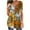Yellow, variant on IROINNID Fashion Women Summer Loose Button Donw Comfy Print Round-Neck T-Shirt Short Sleeve Casual Blouse Spring Saving Clearance