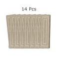 thumbnail image 5 of PURE ERA Bullnose Carpet Stair Treads Protectors for Wooden Steps 9.5" x 30"x1.2" Pet Friendly Tape Free Non-Slip (Set of 14 Pieces,Cream Gray Rectangle), 5 of 8