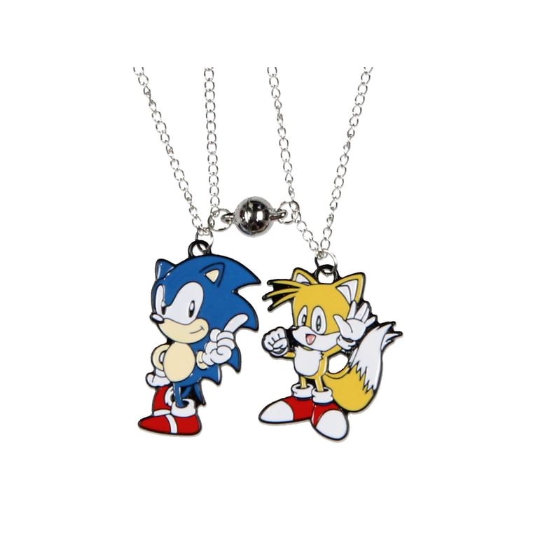 Sonic The Hedgehog Jewelry Necklace Set Sonic and Tails Best