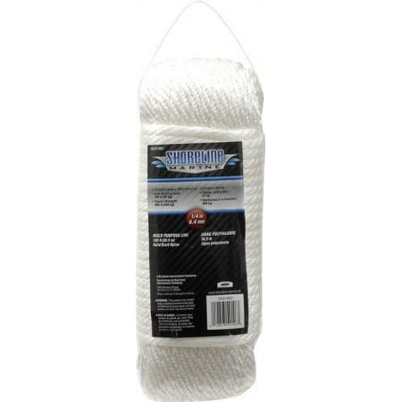 UPC: 0013893591463 | Shoreline Marine Solid Braid Nylon Multi-Purpose Line 1/4 in x 100 ft. White