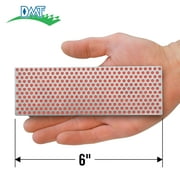 DMT 6-in Diamond Whetstone Fine 600 Grit Knife Sharpener, Red, with Plastic Cover