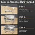 thumbnail image 3 of Chafing Dishes for Buffet: KScocina 4 Pack 9QT Stainless Steel Rectangular Chafing Dish Set, Full Size Food Warmers for Catering, Parties, Wedding，Silver, 3 of 7