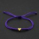 thumbnail image 1 of Pulseras con dijes de corazón de amor de cuerda ajustable trenzada de Color de encanto de bandera nacional de Ucrania para mujeres y hombres, joyería de enamorados, regalo de pareja, 1 of 4