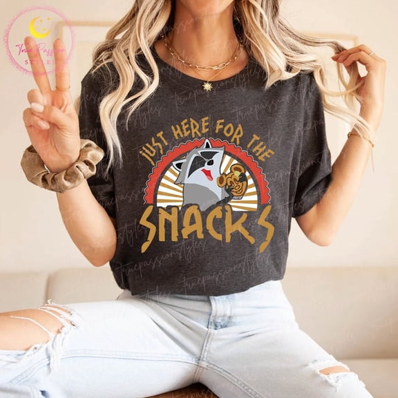 Meeko Shirt, Just Here For The Snack Shirt, Pocahontas Shirt, Magic Kingdom Shirt, T-Shirt, T-Shirt E7050, F2814