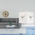 thumbnail image 2 of Escultura para colgar en la pared,Decoración de pared de metal para sala de estar,dormitorio y exterior.,Reloj de pared de doble cara,Reloj de pared de esquina de doble cara para decoración, 2 of 8