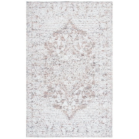 SAFAVIEH Metro Lorraine Medallion Area Rug, Ivory/Rust, 8' x 10'