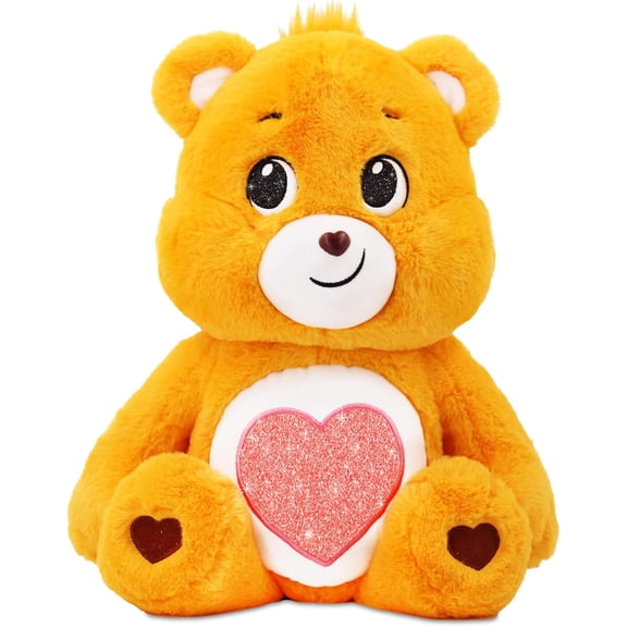 Care Bears 18" Plush - Tenderheart Bear with Glitter Belly Badge - Soft Huggable Material!