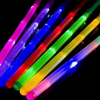 ArtCreativity Rainbow Folding Hand Fans - Pack Of 12, Colorful Paper Fans With Plastic Shafts, Party Favors 1 thumbnail image