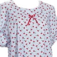 thumbnail image 6 of Adaptive Shoulder-Wrap Hospital-Style Short-Sleeve Cotton Nightgown, 6 of 7