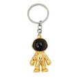 thumbnail image 1 of Robot KeychainsCreative Spacemen Car Key Chain Ring for Office Backpack Purse Charm(gold，2pcs), 1 of 3