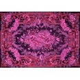 thumbnail image 1 of Ahgly Company Indoor Rectangle Medallion Pink French Area Rugs, 6' x 9', 1 of 4