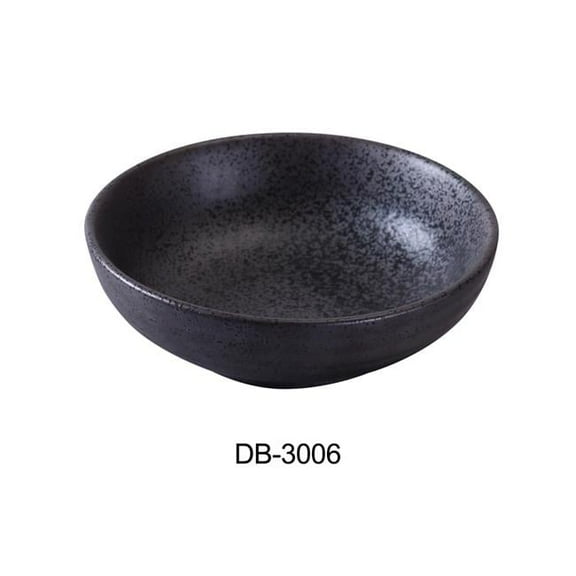 5 in. Diamond Black Collection Salad Bowl, Matte Glaze - 9 oz - Pack of 36