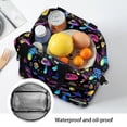 thumbnail image 4 of Yuyamidu Hippie Mushroom Lunch Bag for Women Reusable Lunch Tote Bag for Kids Teens High School Lunch Box for Girls 11-13 Leakproof Lunchbox Grease Proofling Lunch Cooler Bag, 4 of 7