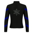 thumbnail image 2 of Hansber Figure Ice Skating Jacket for Kids Girls Fleece Practice Training Skating Tops Gymnastics Blue 6, 2 of 6