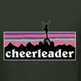 thumbnail image 5 of Wild Bobby Cheerleader Silhouette Girl Sports Unisex Crewneck Graphic Sweatshirt, Forest Green, XX-Large, 5 of 5