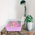 thumbnail image 2 of Pink Hamster Cage with Running Wheel and Water Jug for Small Pets Ideal Pet House 1pc, 2 of 6