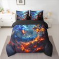 thumbnail image 2 of Castle Fairy Abstract Tiger Dragon Twin Bedding Sets,Gothic Bedding Comforter Set, 2 of 8