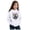 White, variant on Kids Winter Animal Print Hoodie Sweatshirt Warm Comfort Coat Long Sleeve Crewneck Pullover for Boys Girls
