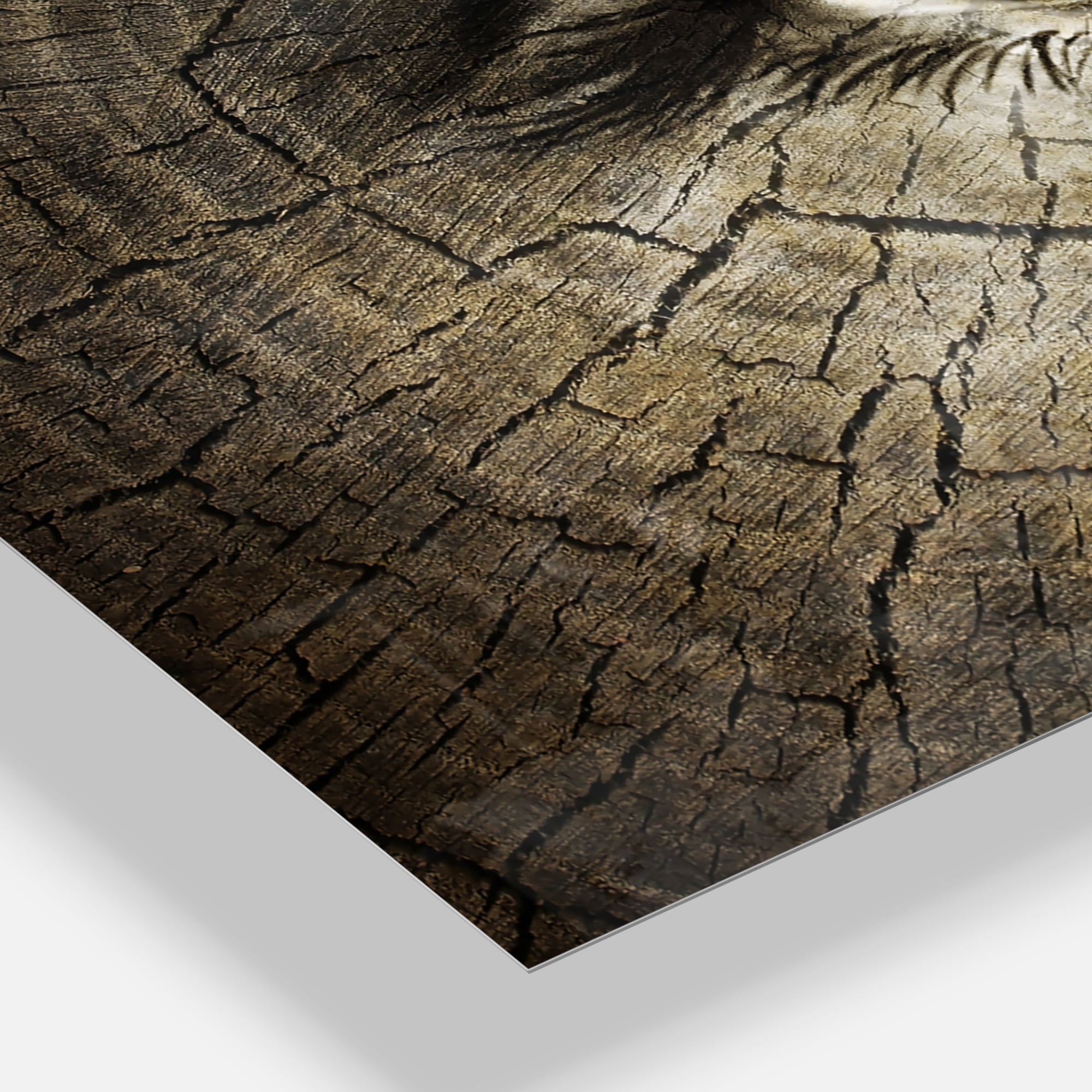 Designart 'Aging Eyes' Farmhouse Wall Clock