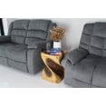 thumbnail image 3 of Haussmann ® Big Twist Wood Stool Table 14 in SQ x 20 in H Antique Oak Oil - 14" x 14" x 20", 3 of 9
