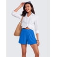 thumbnail image 4 of CRZ YOGA Comfy Ribbed Sweat Shorts for Women 3" High Waisted Casual Lounge Athletic Jersey with Pockets, 4 of 4