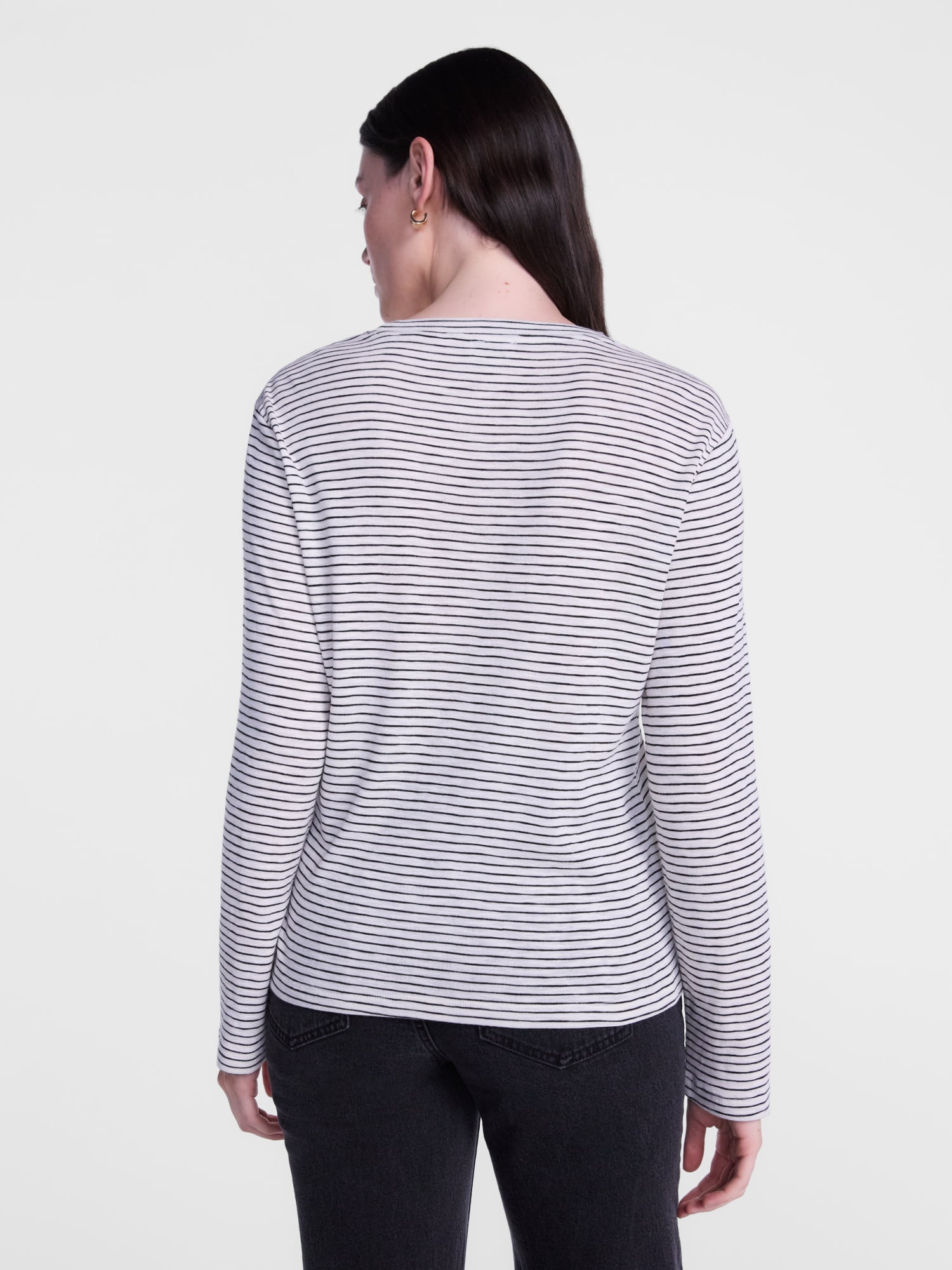 Scenario Women's Oversized Tee with Long Sleeves, Sizes XS-XXXL