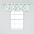 thumbnail image 2 of Ambesonne Vintage Window Valance, Polka Dots Fashion, 54" X 18", Apple Green Jade Green, 2 of 3